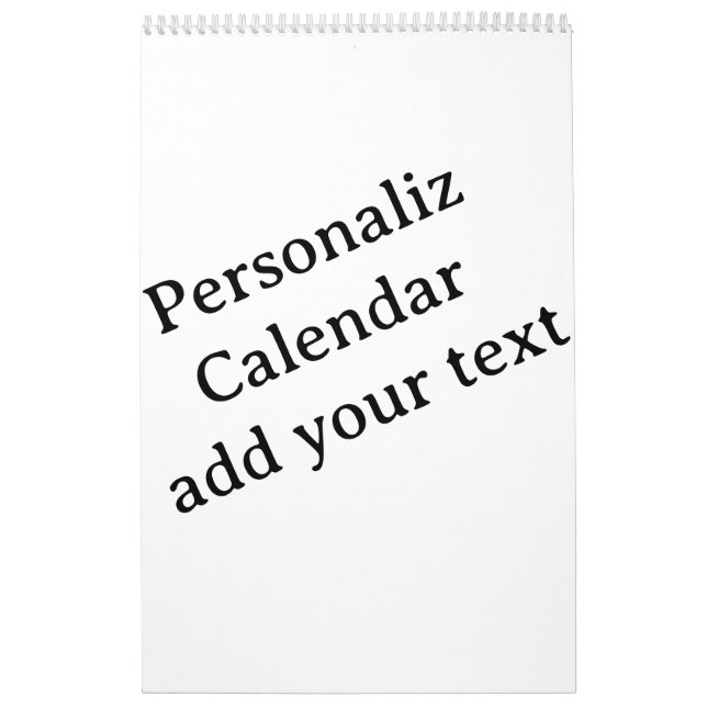 Design Your Own custom Medium Calendar (Cover)