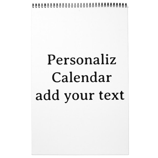 Design Your Own custom Medium Calendar (Cover)