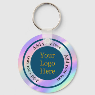 Design Your Own Custom Modern Logo Business Key Ring