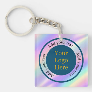 Design Your Own Custom Modern Logo Business Key Ring