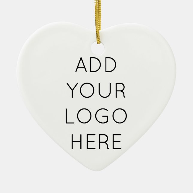 Design Your Own Custom Personalised Logo Image Ceramic Tree Decoration (Front)