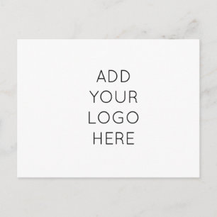 Design Your Own Custom Personalised Logo Image Postcard