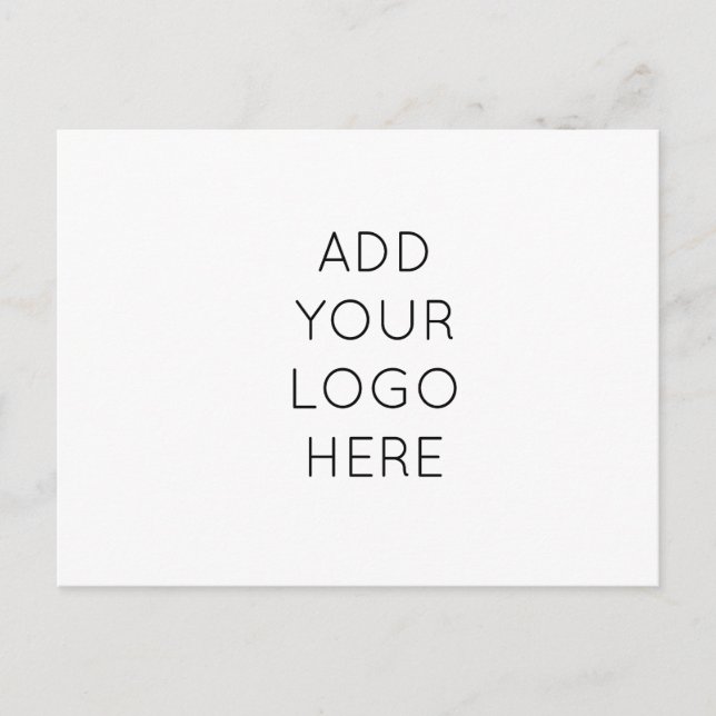 Design Your Own Custom Personalised Logo Image Postcard (Front)