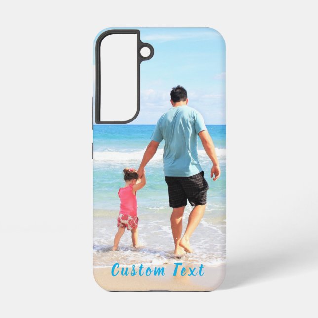 Design Your Own Custom Photo and Text Personalised Samsung Galaxy S22 Case (Back)