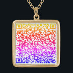 Design Your Own Custom QR Code Necklace Gift<br><div class="desc">Custom Colour - Design Your Own Personalised Necklaces with Your QR Code Scan Info - Special Massage Necklace Gift - Add Your QR Code - Image or Photo / or Name - Custom Text - Resize and Move or Remove / Add Elements - Image / Text with Customisation Tool. Choose...</div>