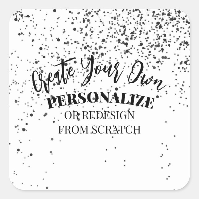 Design Your Own Custom Square Sticker (Front)