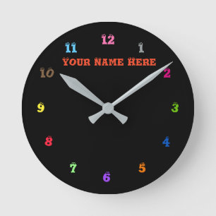 Design Your Own Custom Text and Colours Clock