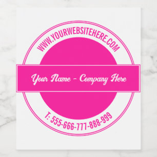 Design Your Own Custom Text Bottle Labels Template