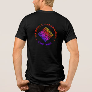 Design Your Own Custom Text Colour Funny QR Code Tri-Blend Shirt