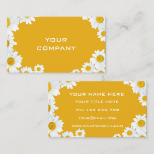 Design Your Own Daisy Business Cards Example