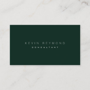 Design your own dark-classy-green pro standard business card