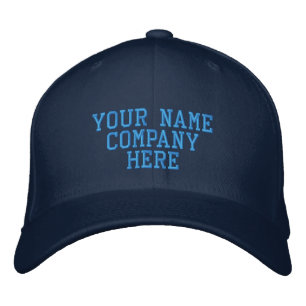 Design Your Own Embroidered Text Baseball Hats