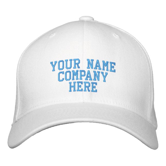 Design Your Own Embroidered Text Baseball Hats (Front)