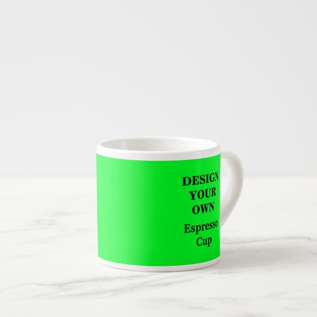 Design Your Own Espresso Cup - Green (Front Right)