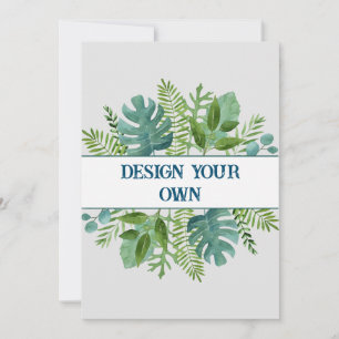 Design Your Own Floral Invitation