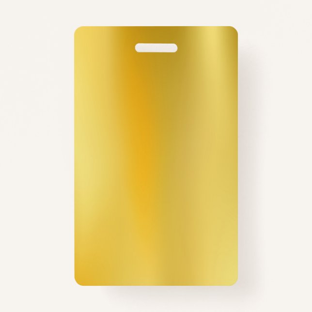 design your own Gold badge ID Badge (Front)