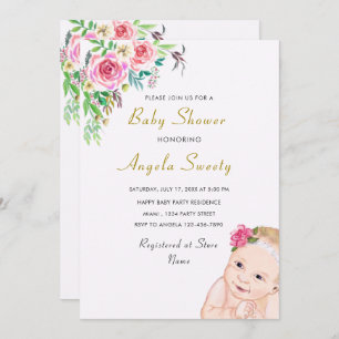 Design your Own Happy Baby Shower Invitation