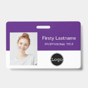 design your own id card - Photo, Bar Code, Logo, Badge