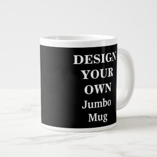 Design Your Own Jumbo Mug - Black
