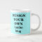 Design Your Own Jumbo Mug - Light Blue