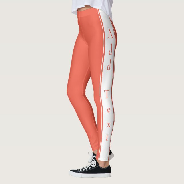 Design Your Own Leggings Custom Text and Colours (Left)