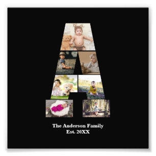 Design Your Own Letter A Photo Collage