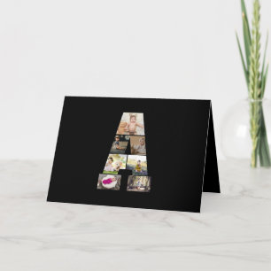 Design Your Own Letter A Photo Collage Card