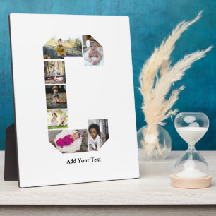 Design Your Own Letter C Photo Collage Plaque