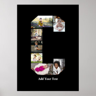 Design Your Own Letter C Photo Collage Poster