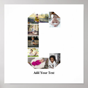 Design Your Own Letter C Photo Collage Poster