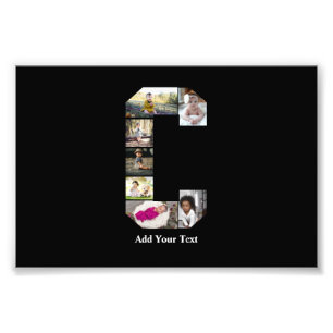 Design Your Own Letter C Photo Collage Print