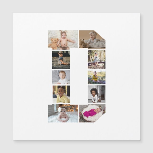 Design Your Own Letter D Photo Collage (Front)