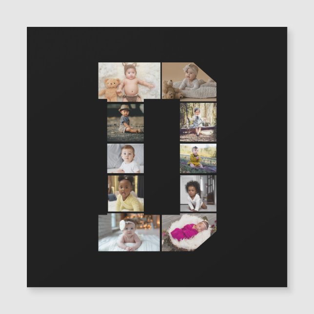 Design Your Own Letter D Photo Collage (Front)