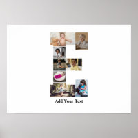 Design Your Own Letter E Photo Collage