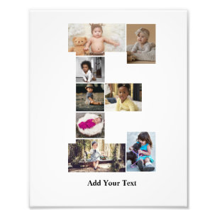 Design Your Own Letter E Photo Collage Print
