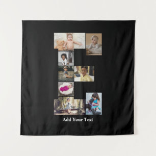 Design Your Own Letter E Photo Collage Tapestry