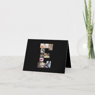 Design Your Own Letter E Photo Collage Thank You Card
