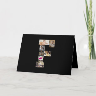 Design Your Own Letter F Photo Collage Card