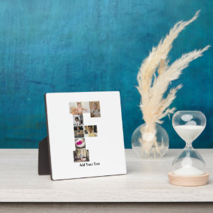 Design Your Own Letter F Photo Collage Plaque