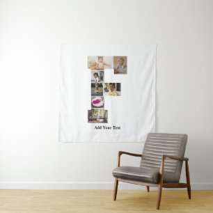 Design Your Own Letter F Photo Collage Tapestry