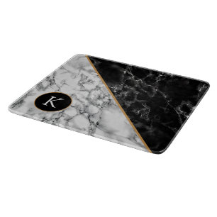 Design Your Own Letter Faux Marble Cutting Board