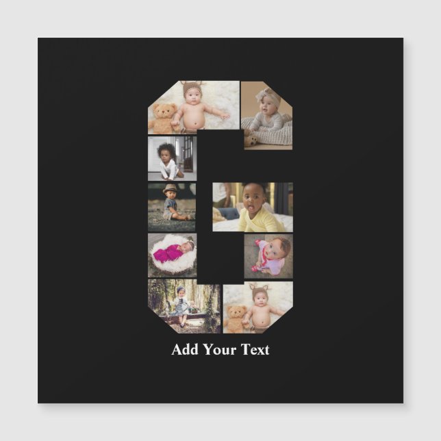 Design Your Own Letter G Photo Collage (Front)