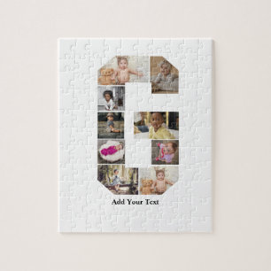 Design Your Own Letter G Photo Collage Jigsaw Puzzle