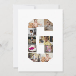 Design Your Own Letter G Photo Collage Thank You Card