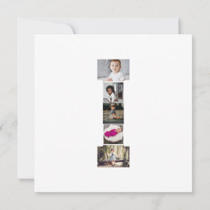 Design Your Own Letter I Photo Collage Announcement