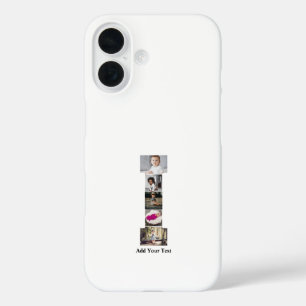 Design Your Own Letter I Photo Collage iPhone 16 Case
