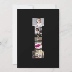 Design Your Own Letter I Photo Collage Holiday Card