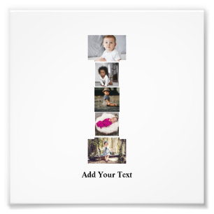 Design Your Own Letter I Photo Collage Print
