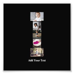 Design Your Own Letter I Photo Collage Print