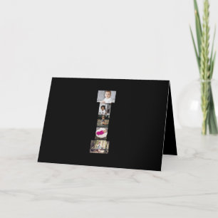 Design Your Own Letter I Photo Collage Thank You Card